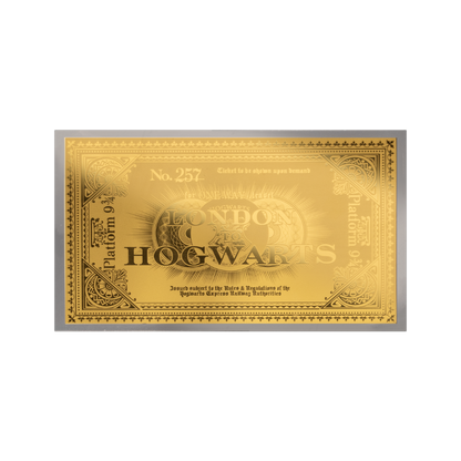 HOGWARTS EXPRESS TICKET 0.5g Gold note $50 Tala Samoa 2024
