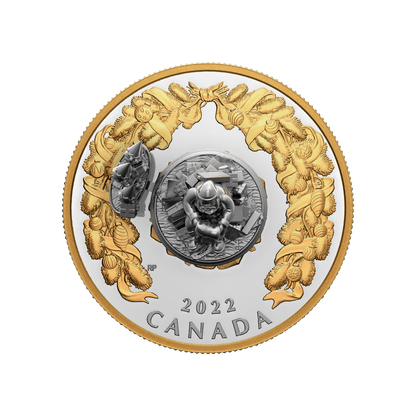 HOLIDAY SPLENDOUR 5 Oz Silver Coin $50 Canada 2022
