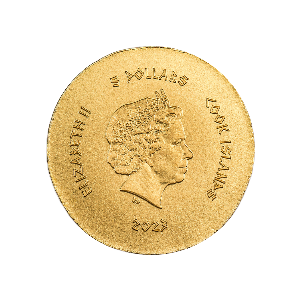 HONEY BEE Ephesos Ancient Greece Gold Coin $5 Cook Islands 2023
