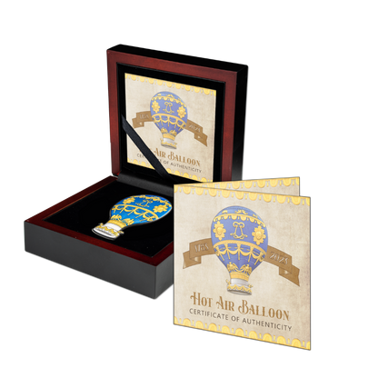 HOT AIR BALLOON 2 Oz Silver Coin 25 Francs Burundi 2023