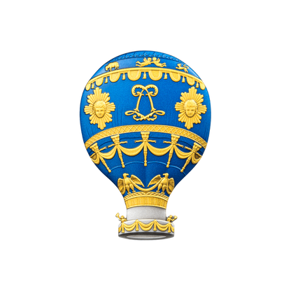 HOT AIR BALLOON 2 Oz Silver Coin 25 Francs Burundi 2023