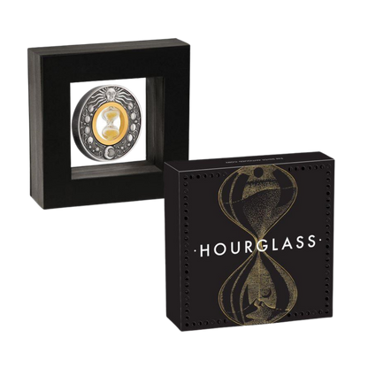 HOURGLASS 2 Oz Silver Coin $2 Tuvalu 2021