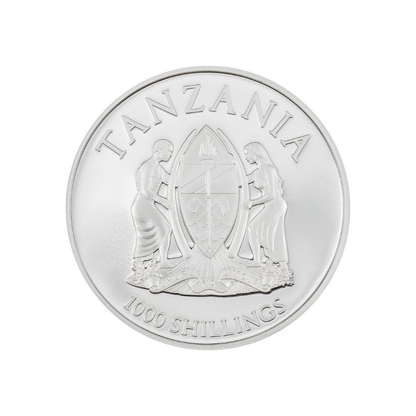 HYDRA Mythical Creatures 1 Oz Silver Coin 1000 Shillings Tanzania 2022