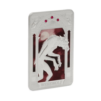 Harry Potter™ Magical Creatures Werewolf Silver Coin reverse oblique - Agoro New Zealand Mint