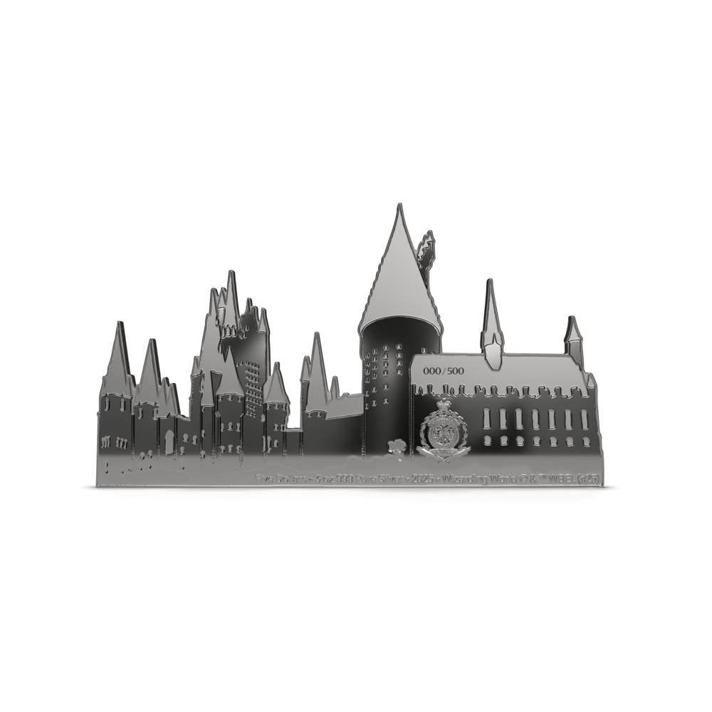 HARRY POTTER™ Hogwarts Castle Silver Collectible Coin AGORO