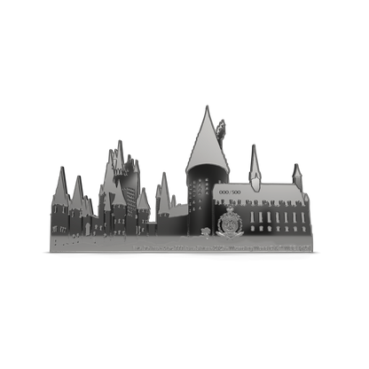 HARRY POTTER™ Hogwarts Castle Silver Collectible Coin AGORO