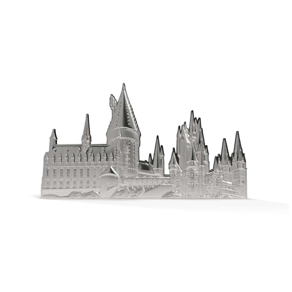 HARRY POTTER™ Hogwarts Castle Silver Collectible Coin AGORO