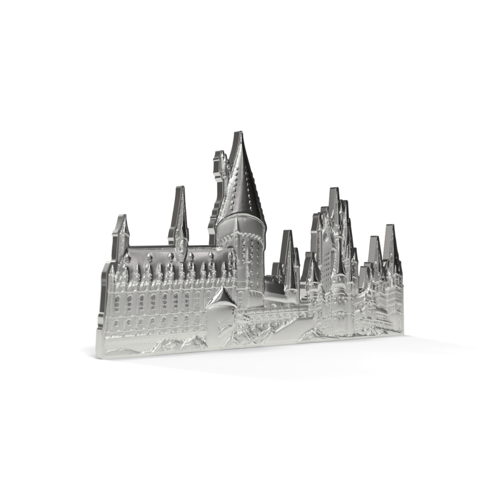 HARRY POTTER™ Hogwarts Castle Silver Collectible Coin AGORO