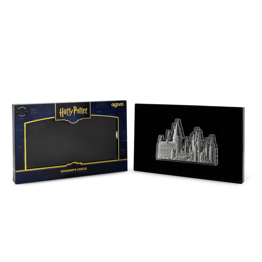 HARRY POTTER™ Hogwarts Castle Silver Collectible Coin AGORO