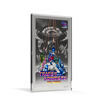The Transformers: The Movie (1986) Poster Silver Collectible Foil Agoro