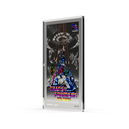 The Transformers: The Movie (1986) Poster Silver Collectible Foil Agoro