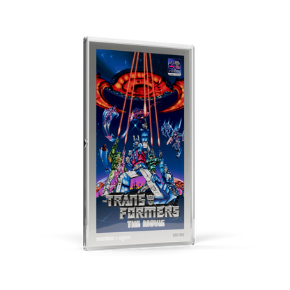 The Transformers: The Movie (1986) Poster Silver Collectible Foil Agoro