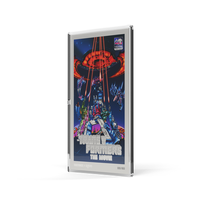 The Transformers: The Movie (1986) Poster Silver Collectible Foil Agoro