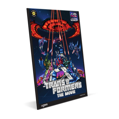 The Transformers: The Movie (1986) Poster Silver Collectible Foil Agoro