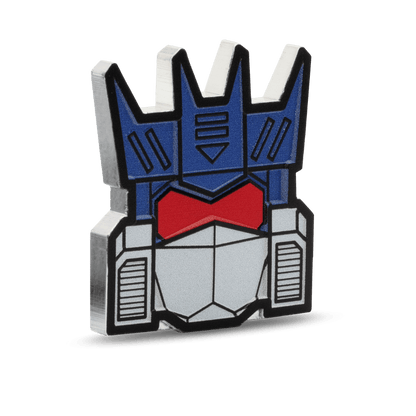 Transformers Heads Soundwave 1 Oz Silver Coin reverse oblique - Agoro New Zealand Mint