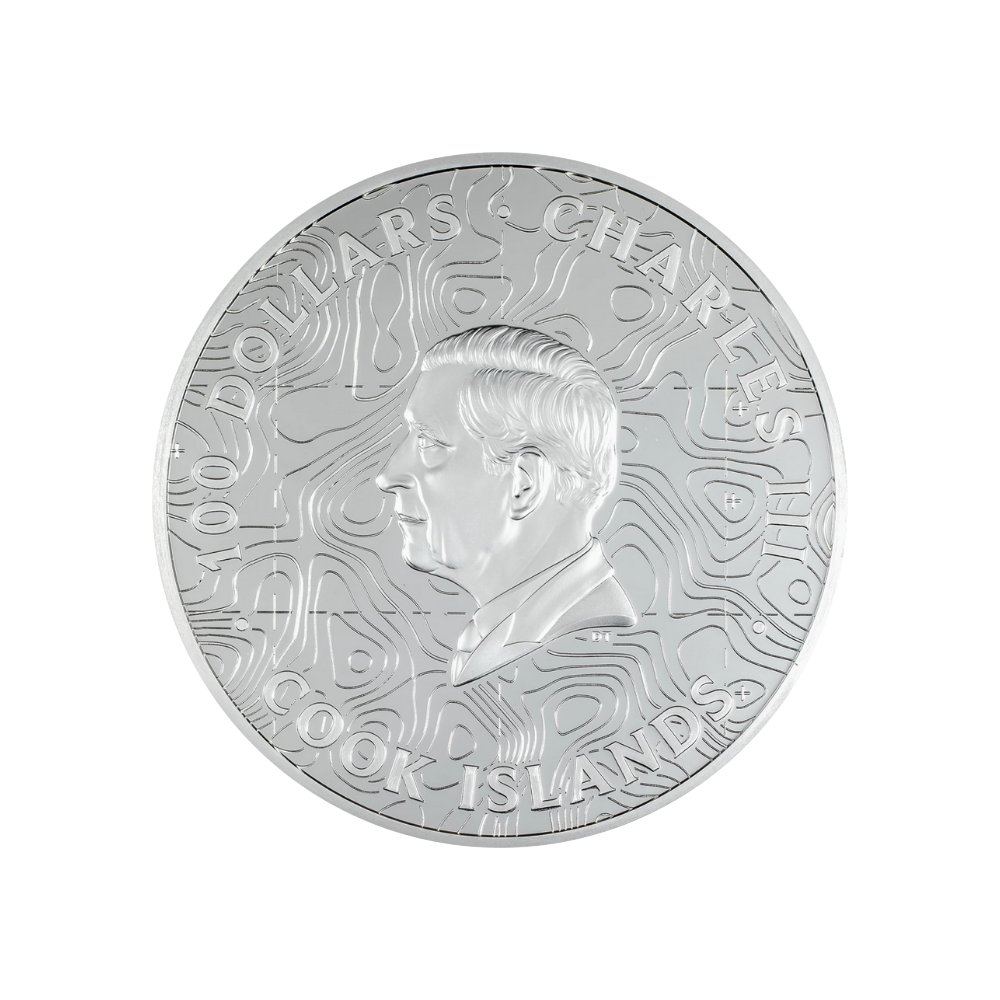 Hawaii Topography 1 Kg Kilo Silver Coin 2025