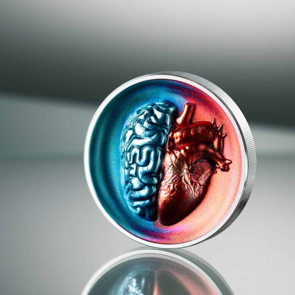 Head vs. Heart 2 oz Silver Coin 2026