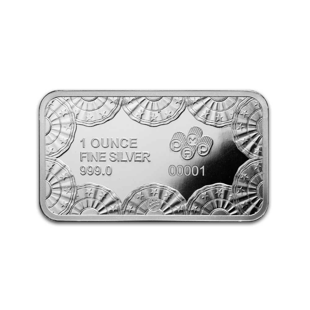 Heraldic Bald Eagle 250th Anniversary 1 Oz Silver Bar PAMP Suisse