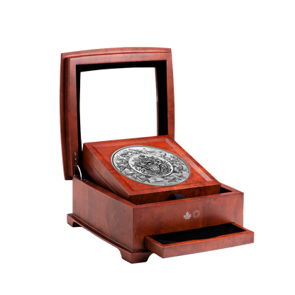 Heraldic Landscape Birds of Canada 5 Kilo Silver Coin $500 Canada 2024