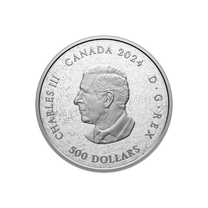 Heraldic Landscape Birds of Canada 5 Kilo Silver Coin $500 Canada 2024