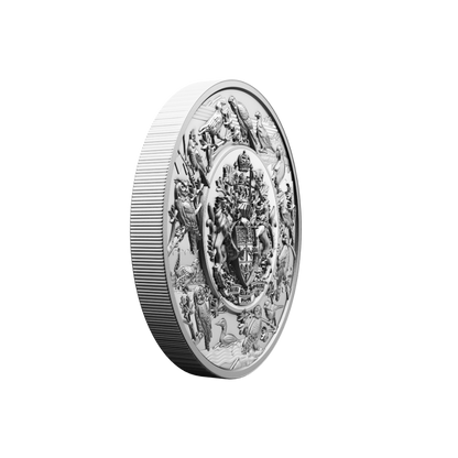 Heraldic Landscape Birds of Canada 5 Kilo Silver Coin $500 Canada 2024