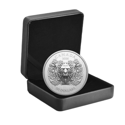 Heraldic Lion Pure Silver EHR/UHR Coin Canada 2026 Royal Canadian Mint