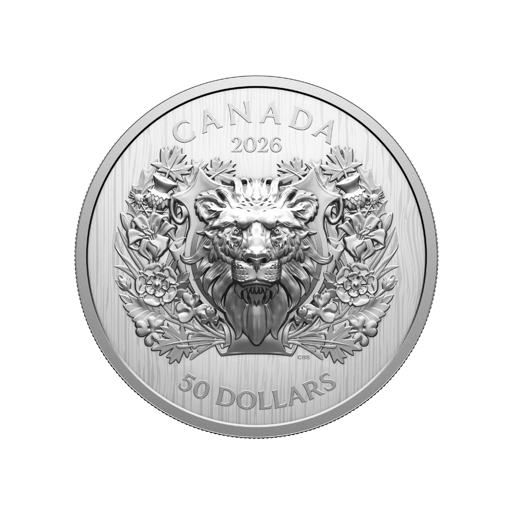 Heraldic Lion Pure Silver EHR/UHR Coin Canada 2026 Royal Canadian Mint