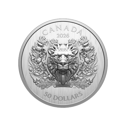 Heraldic Lion Pure Silver EHR/UHR Coin Canada 2026 Royal Canadian Mint