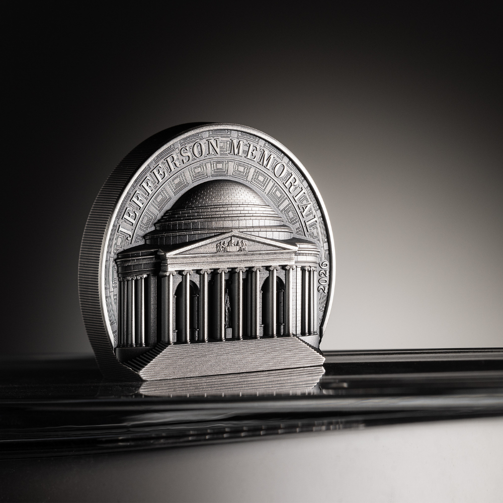 Historical Monuments Jefferson Memorial 5 oz Silver Coin 2026