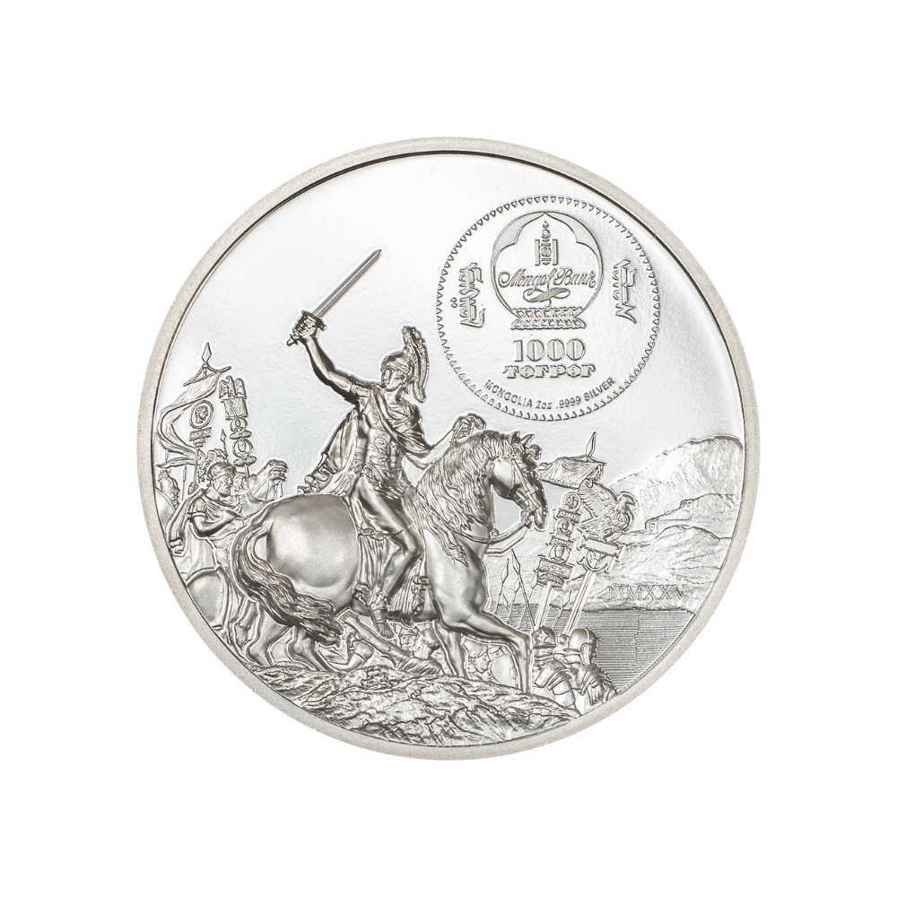 Historical Rivalries Brutus vs Caesar 2 oz Silver Coin 2025