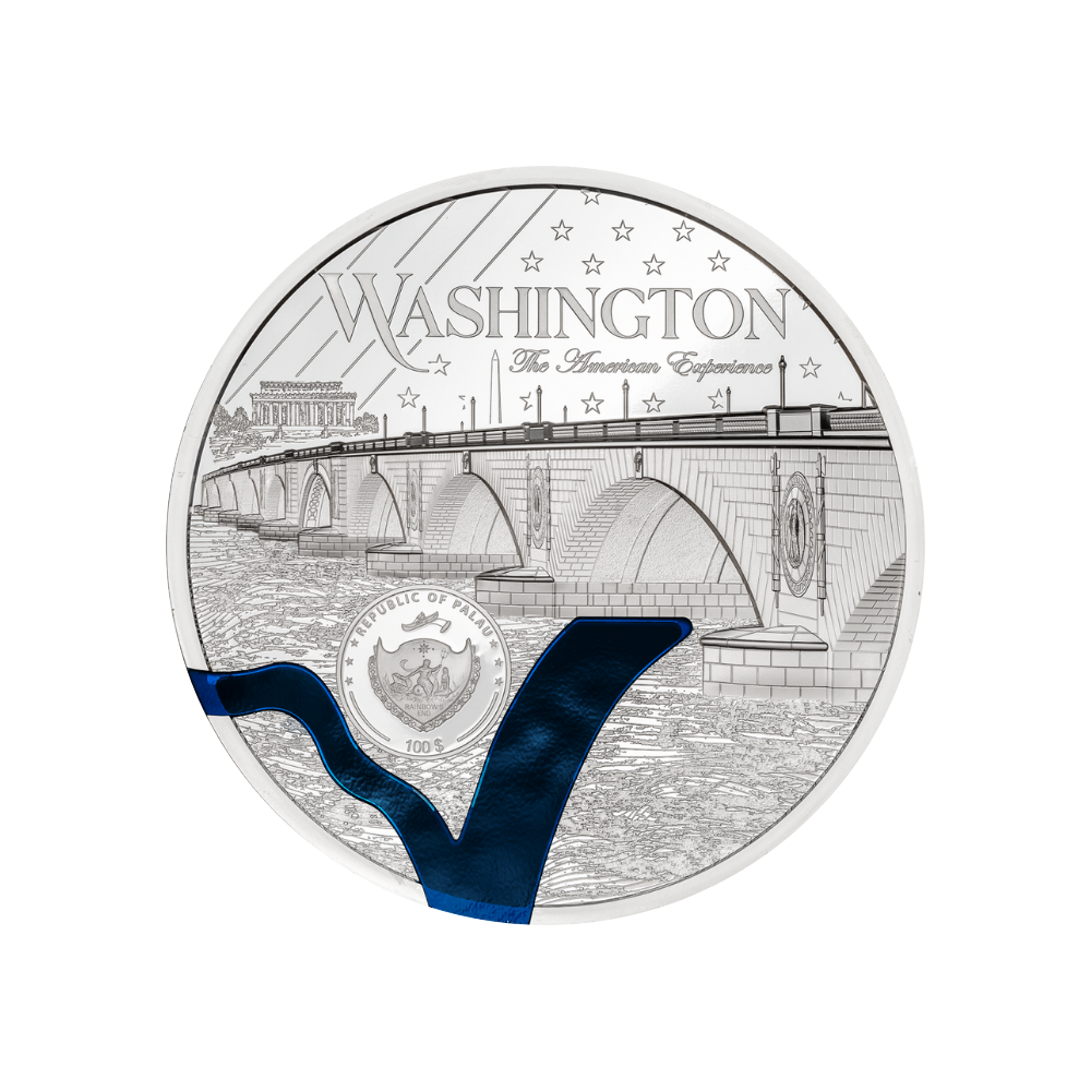 Washington DC Tiffany Art Metropolis 1 Kilo Silver Coin 2025