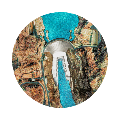 Hoover Dam 2 Oz Silver Coin 2026 CIT