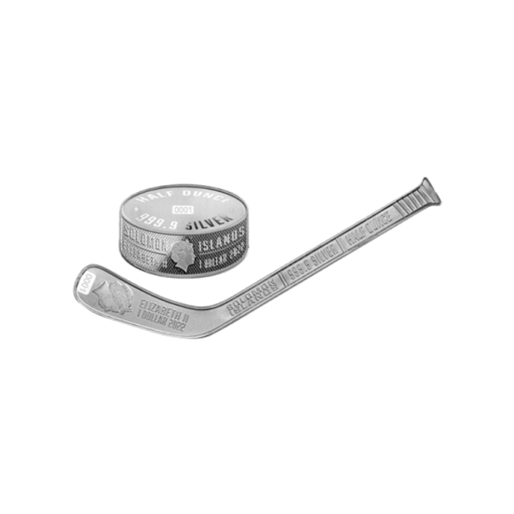 ICE HOCKEY Heritage Sports Set 2 Silver Coins $1 Solomon Islands 2022