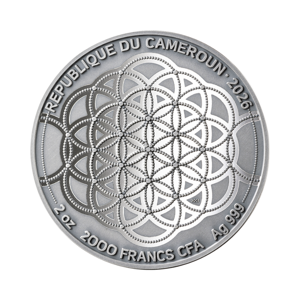 Indian Elephant Patterns of The World 2 Oz Silver Coin 2026 MINT XXI