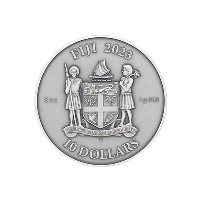INDIAN Mandala Art 3 Oz Silver Coin $10 Fiji 2023