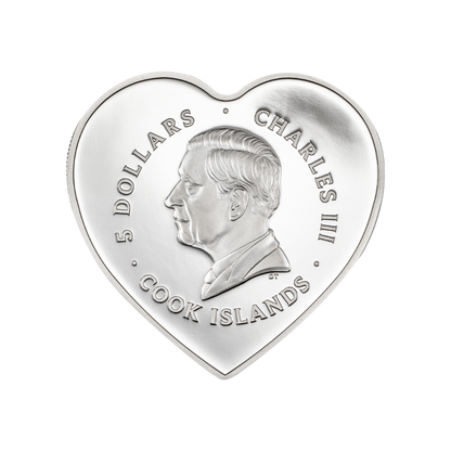 INFINITY Brilliant Love Silver Coin $5 Cook Islands 2025