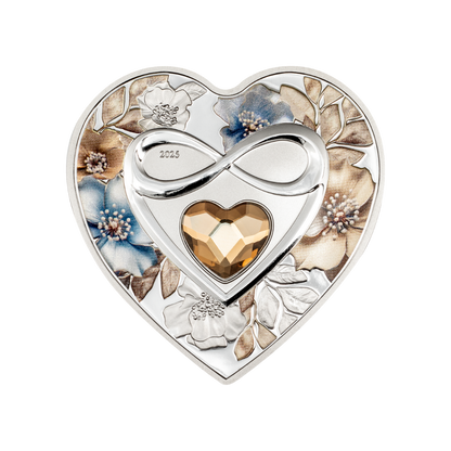 INFINITY Brilliant Love Silver Coin $5 Cook Islands 2025