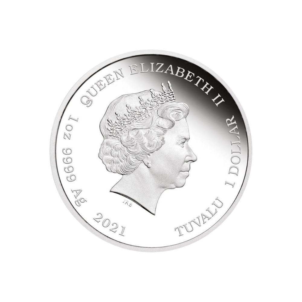 ITCHY and SCRATCHY™ Simpsons™ 1 Oz Silver Coin $1 Tuvalu 2021