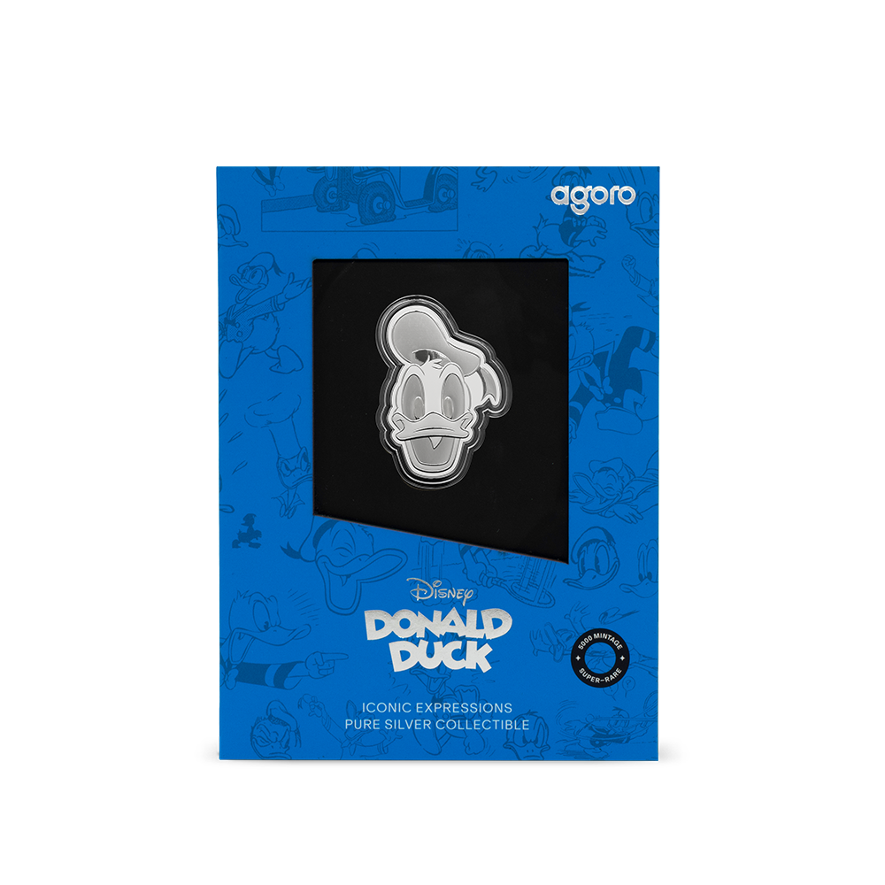 Mickey and Friends Iconic Expressions Donald Duck Silver Collectible AGORO