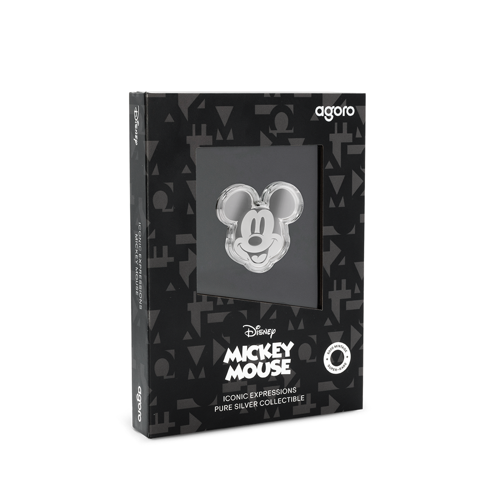 Mickey and Friends Iconic Expressions Mickey Mouse 1/2 Oz Silver Collectible