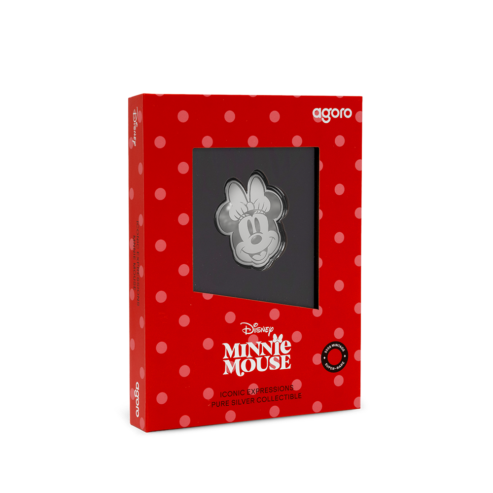 Mickey and Friends Iconic Expressions Minnie Mouse Silver Collectible AGORO