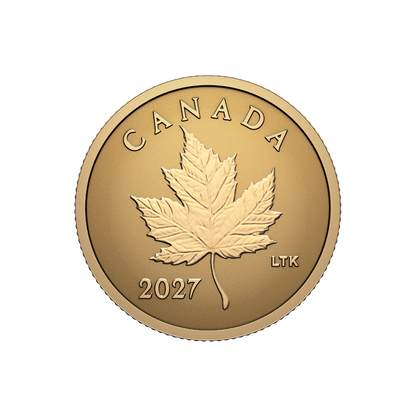 Iconic Maple Leaf Pure Gold Coin Canada 2027 Royal Canadian Mint