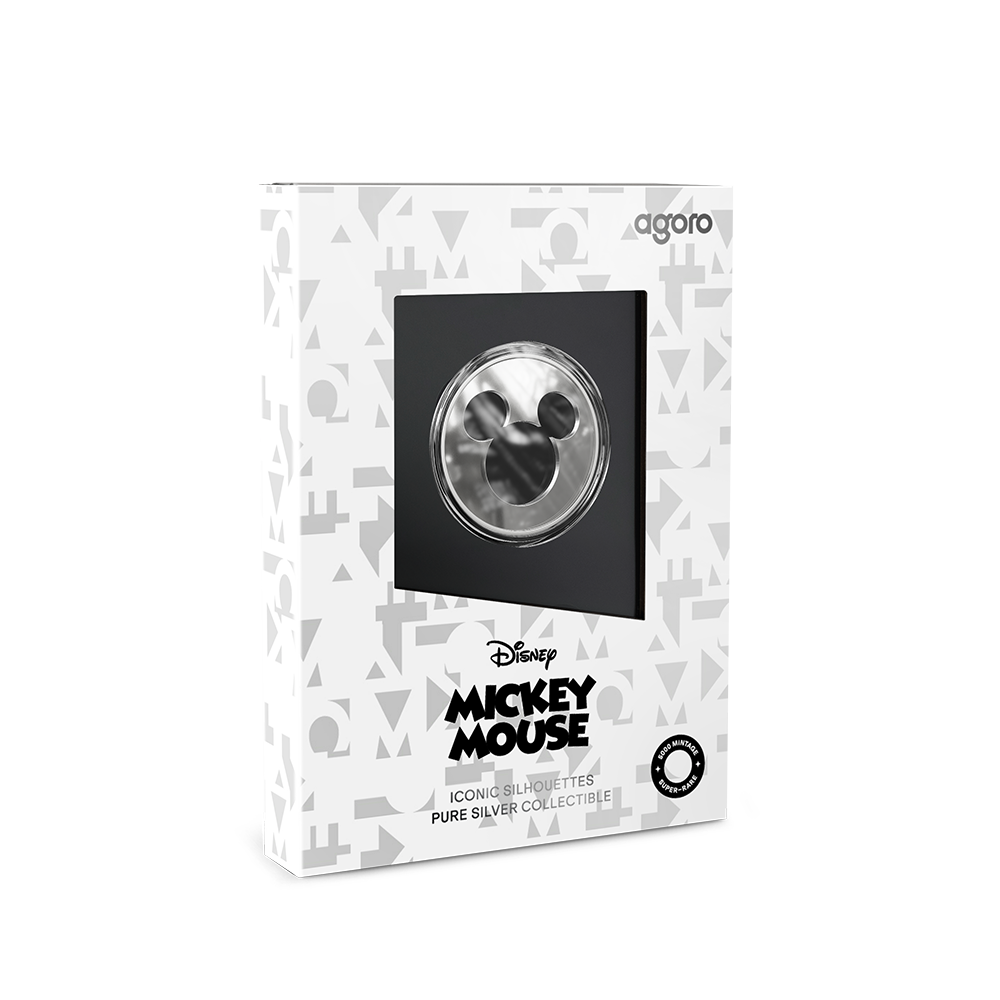 Iconic Silhouettes Mickey Mouse Silver Collectible AGORO