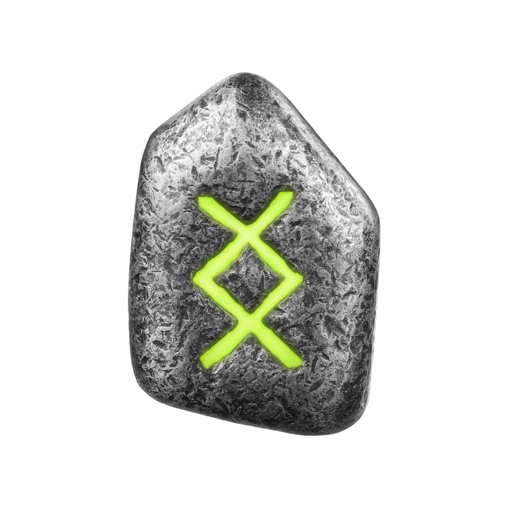 Ingwaz Cast Rune 1 Oz Silver Cast Bar 2024 Germania Mint