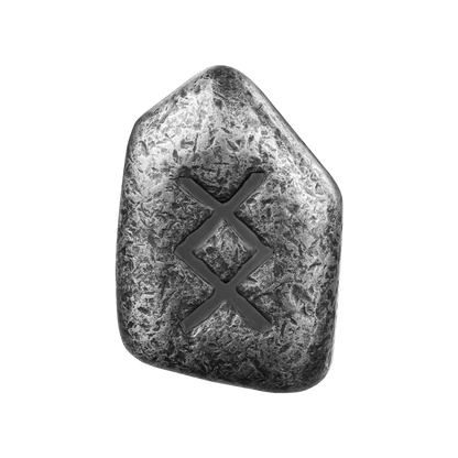 Ingwaz Cast Rune 1 Oz Silver Cast Bar 2024 Germania Mint