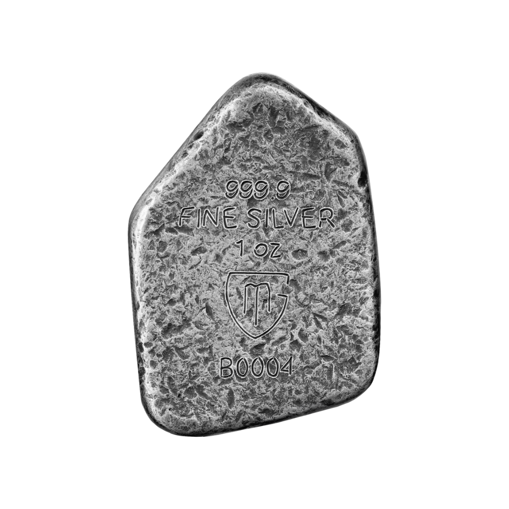 Ingwaz Cast Rune 1 Oz Silver Cast Bar 2024 Germania Mint