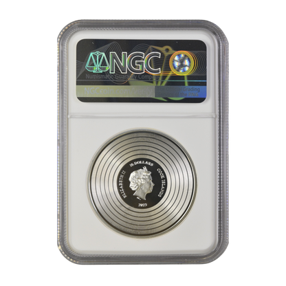 Iron Maiden-PIECE OF MIND 2 Oz Silver Coin $10 Cook Islands 2023- NGC Graded PF 70 Ultra Cameo