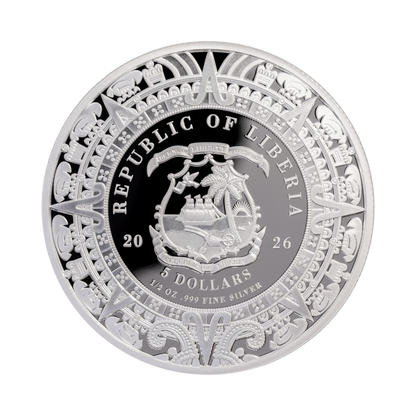 Itzpapalotl Aztec Heritage series 1/2 Oz Silver Coin 2026 popcoins