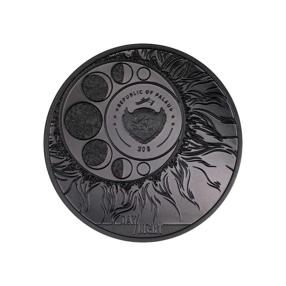 JAGUAR Day and Night 3 Oz Silver Coin $20 Palau 2023