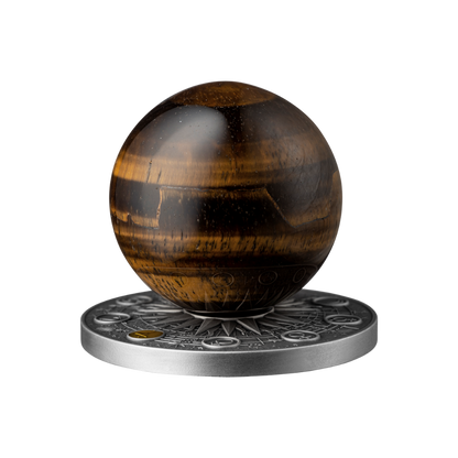 JUPITER Solar System 2 Oz Silver Coin 10 Cedis Ghana 2025